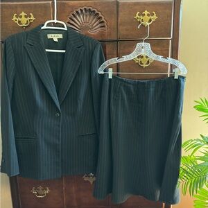 Blue Ice - size 12 jacket and skirt set.